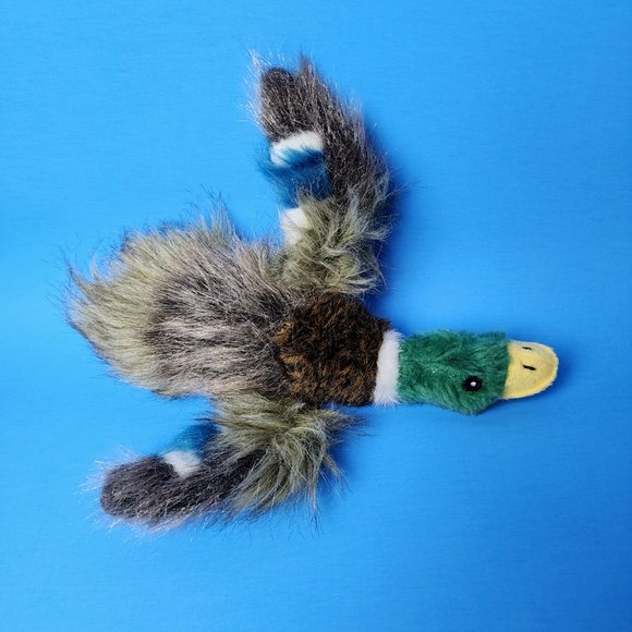 Realistic Mallard Duck Squeaking Plush Stuffed Animal Toy - Picture 2 of 7